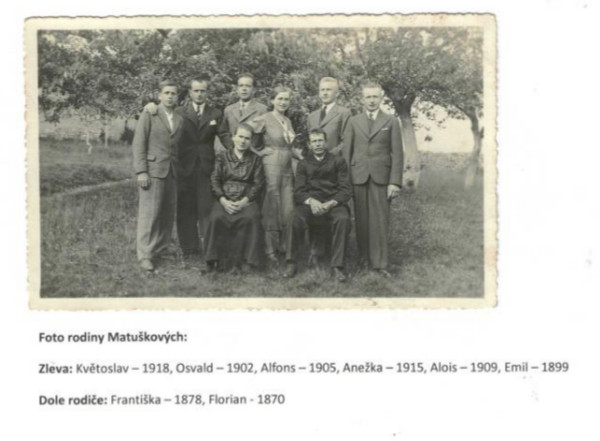Emil Matuška a rodina